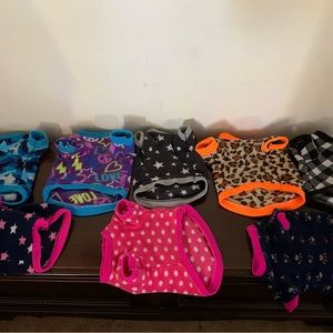 8 sweaters for a small dog.